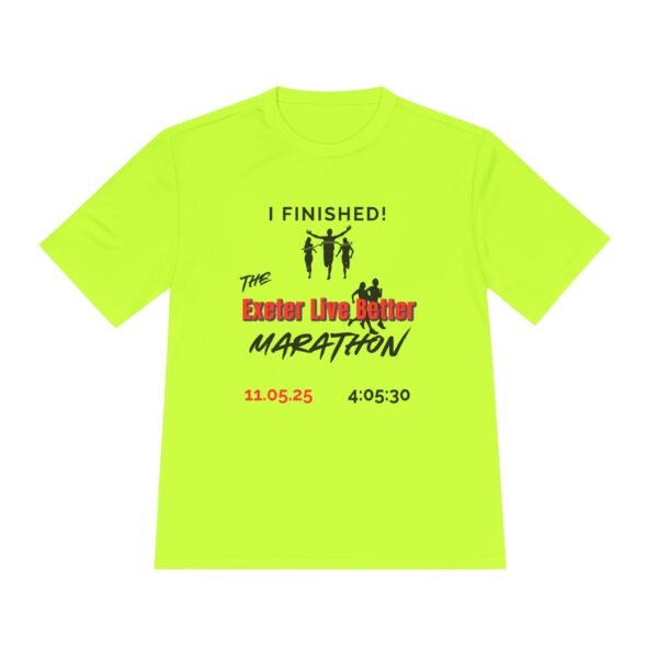 Exeter customised marathon finisher t shirt