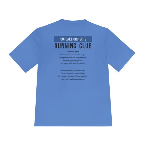 Cupcake Cruisers customised run club wicking t shirt