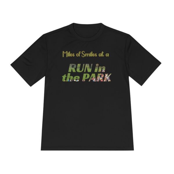 Miles of Smiles, fun slogan wicking t-shirt