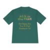Run Happy, Run Free, fun slogan wicking t-shirt