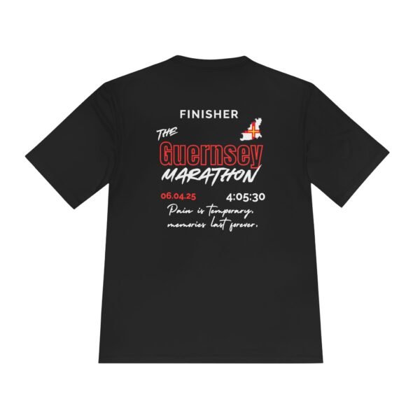 Guernsey customised marathon finisher t shirt