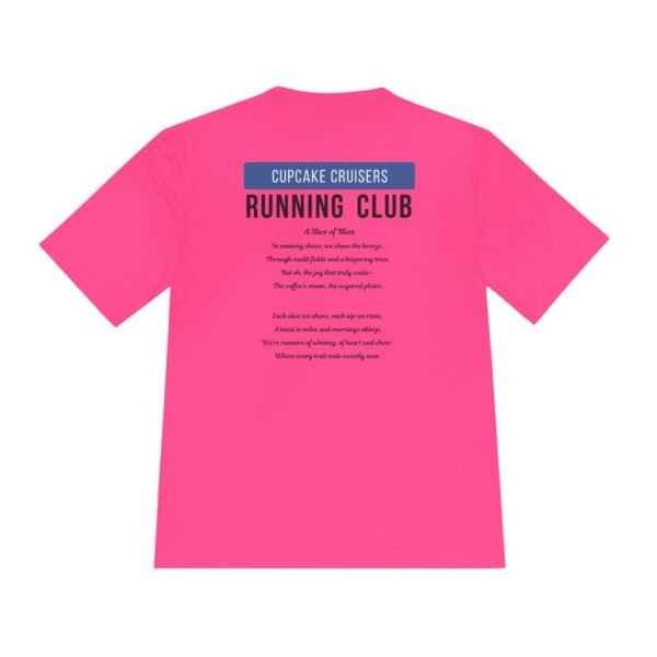 Cupcake Cruisers customised run club wicking t shirt