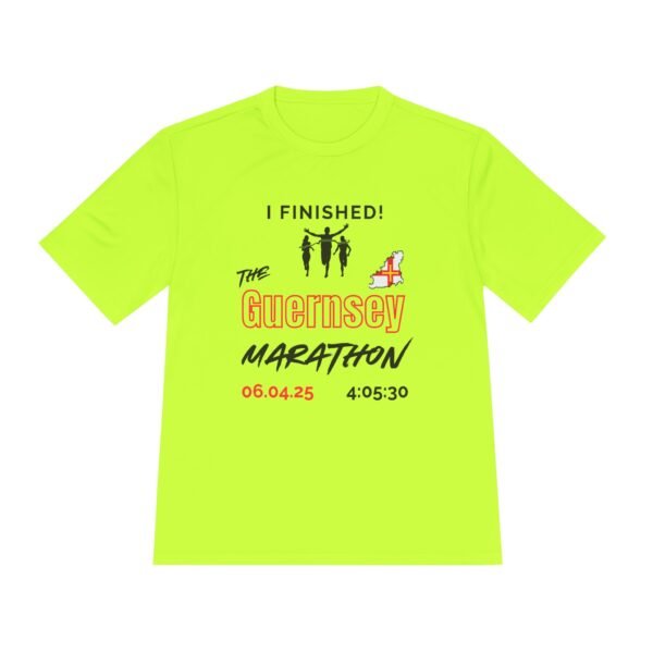 Guernsey customised marathon finisher t shirt