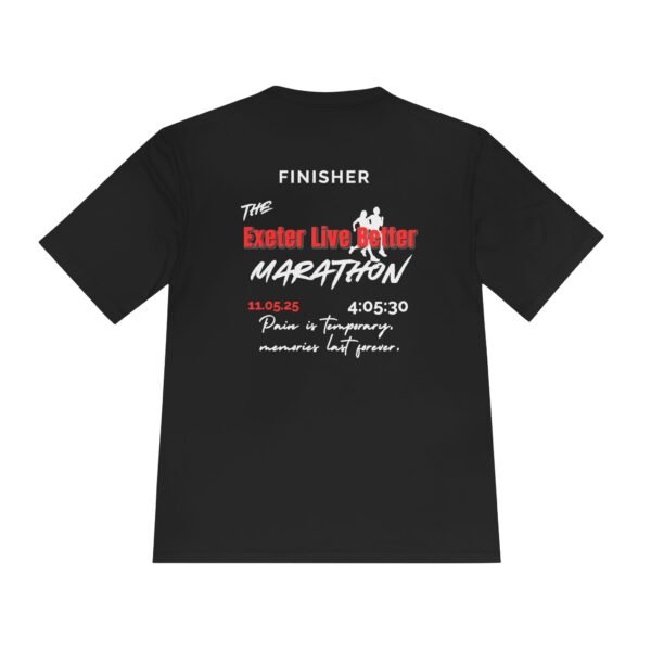 Exeter customised marathon finisher t shirt