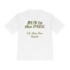 Eat, Sleep, Run, Repeat, fun slogan wicking t-shirt