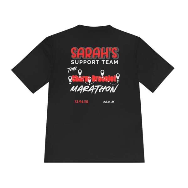 Charm Bracelet customised marathon support wicking t shirt