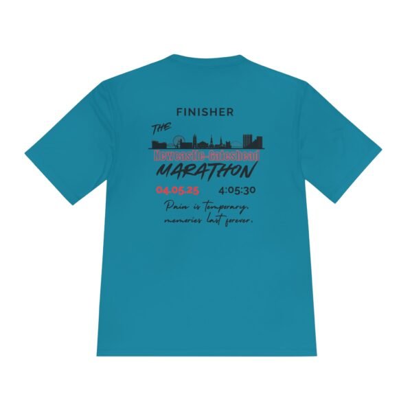 Newcastle-Gateshead customised marathon finisher t shirt