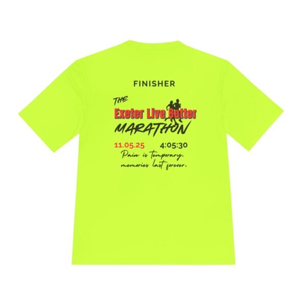 Exeter customised marathon finisher t shirt