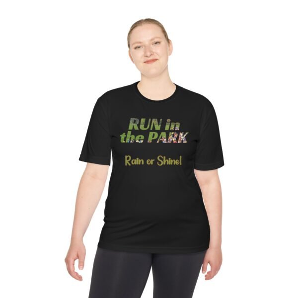 Rain or Shine, fun slogan wicking t-shirt