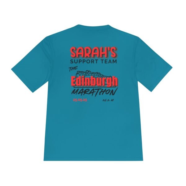 Edinburgh customised marathon support crew wicking t shirt