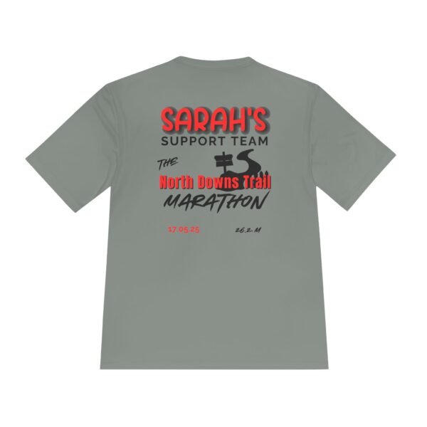 North Downs Trail customised marathon support crew wicking t shirt