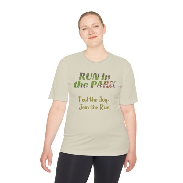 Feel the Joy, Join the Run wicking t-shirt