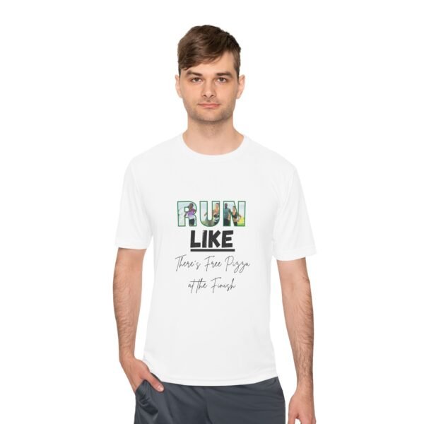 Run Like There's Free Pizza at the Finish tee shirt