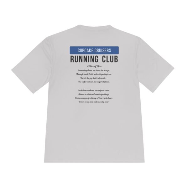 Cupcake Cruisers customised run club wicking t shirt