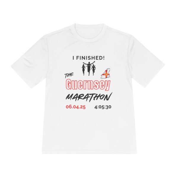 Guernsey customised marathon finisher t shirt