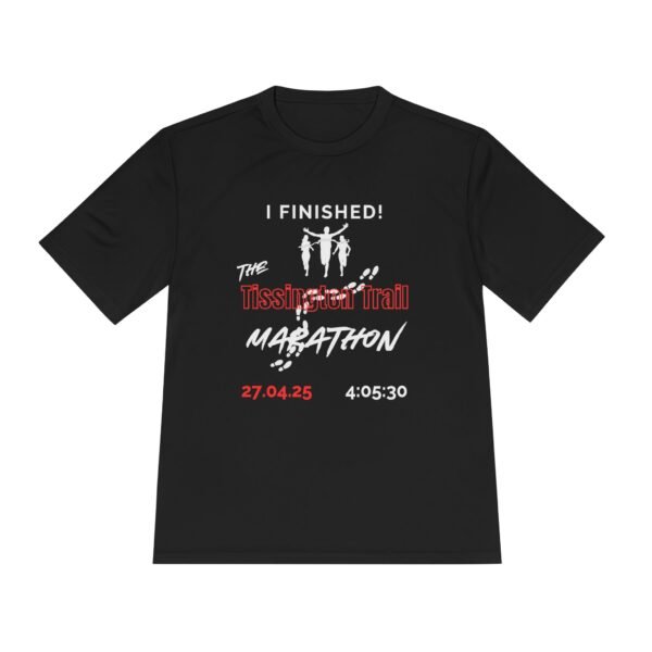 Tissington Trail customised marathon finisher t shirt