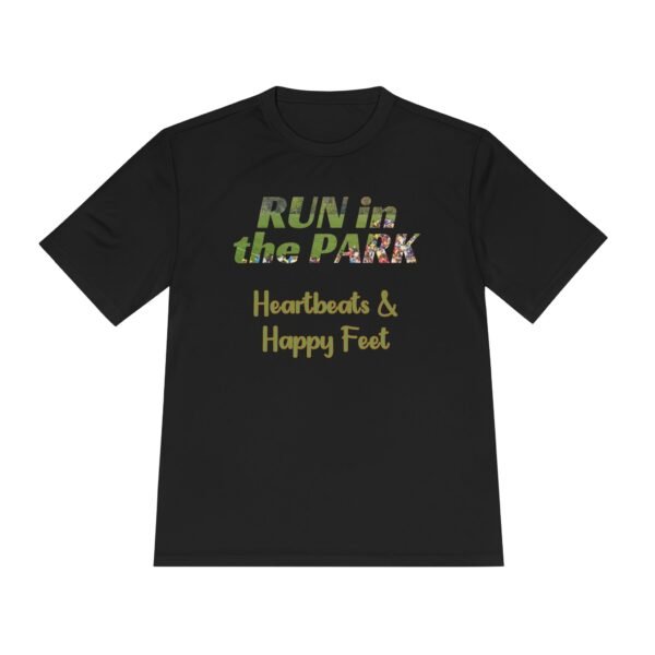 Heartbeats & Happy Feet, fun slogan wicking t-shirt