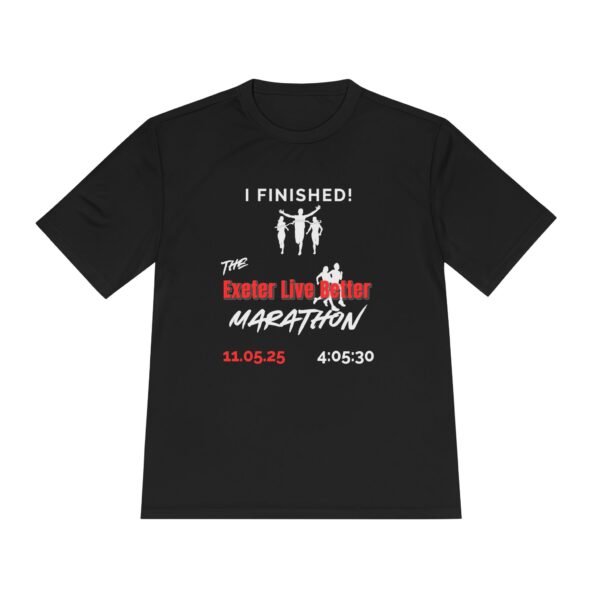 Exeter customised marathon finisher t shirt