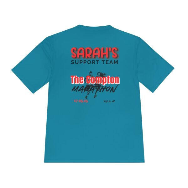 The Compton customised marathon support crew wicking t shirt