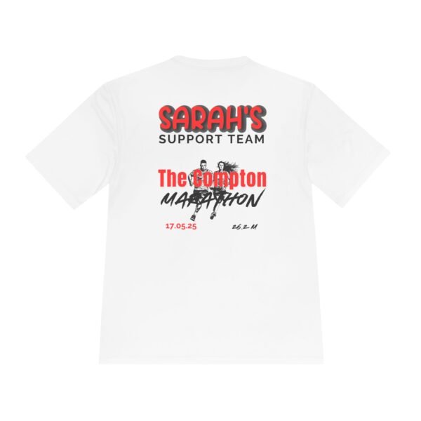 The Compton customised marathon support crew wicking t shirt