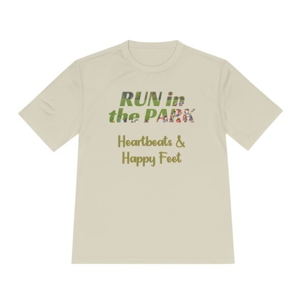 Heartbeats & Happy Feet, fun slogan wicking t-shirt