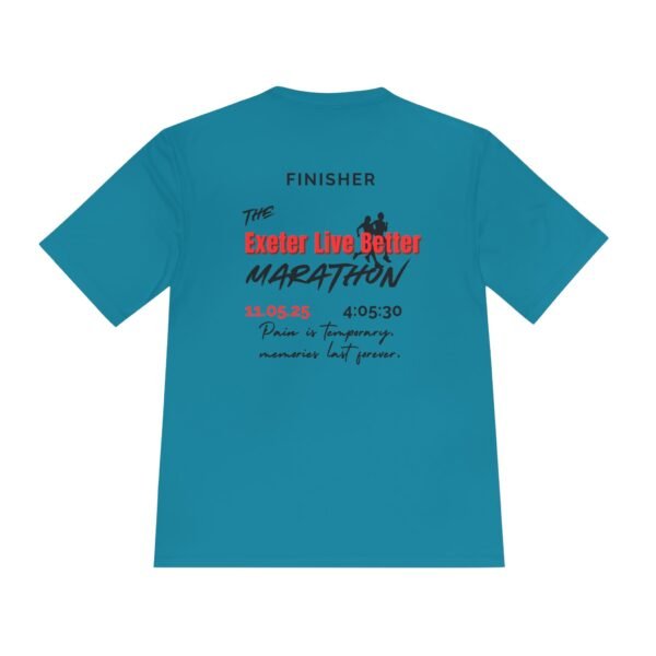 Exeter customised marathon finisher t shirt