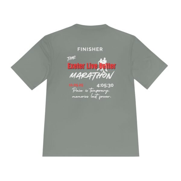 Exeter customised marathon finisher t shirt