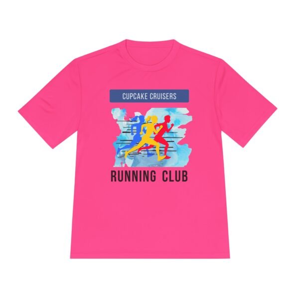 Cupcake Cruisers customised run club wicking t shirt