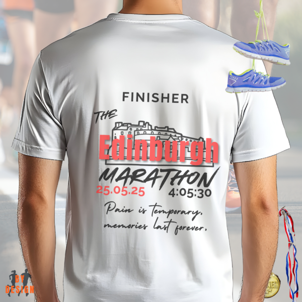 Edinburgh Marathon_finisher_male_white shirt_back