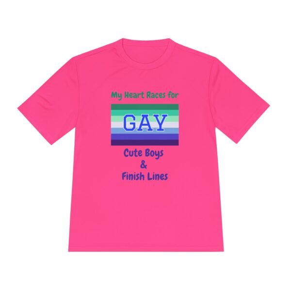 My Heart Races for Cute Boys_neon pink