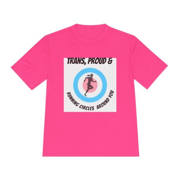 Trans Proud & Running Circles_neon pink