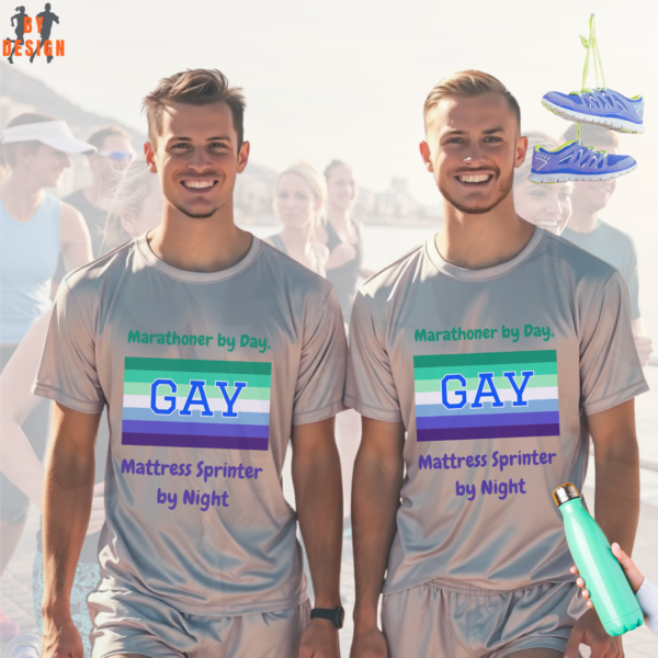 Marathoner by Day, Mattress Sprinter by Night_LGBT_silver