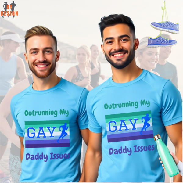 Outrunning My Daddy Issues_LGBT_carolina blue