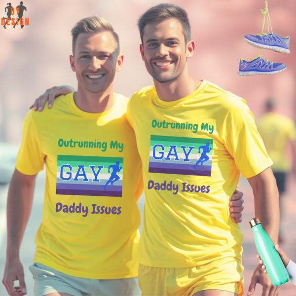 Outrunning My Daddy Issues_LGBT_neon yellow