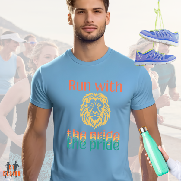 Run with the pride_male_front_carolina blue