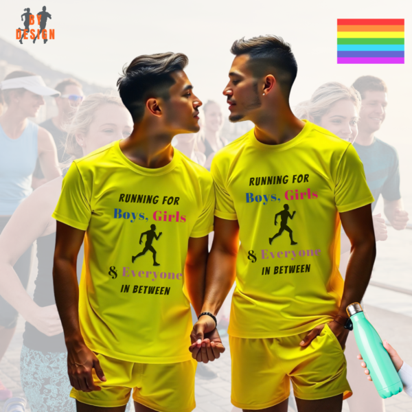 Running for Boys, Girls_LGBT_neon yellow