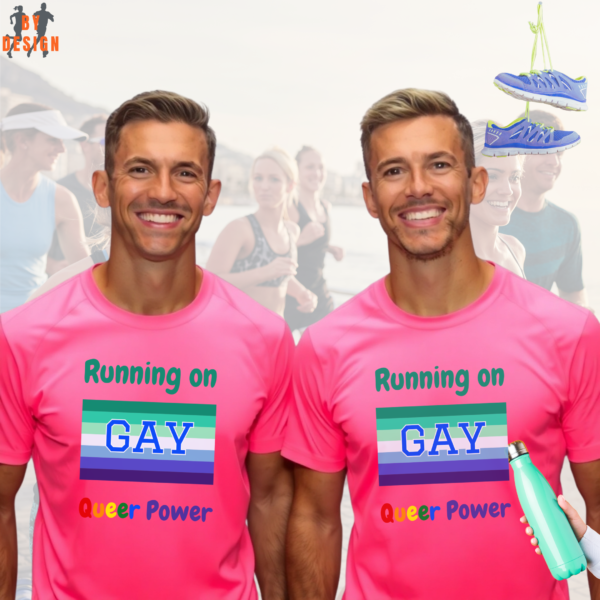 Running on Queer Power_LGBT_neon pink