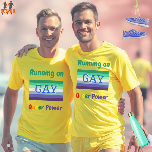 Running on Queer Power_LGBT_neon yellow