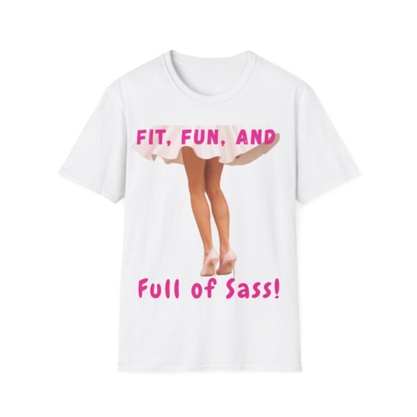Fit, Fun, and Full of Sass Legs Graphic Tee for Women