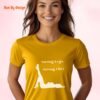 Strong Legs, Strong Life_gold t-shirt