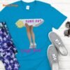 Sun is Out, Legs Out_sapphire blue t-shirt